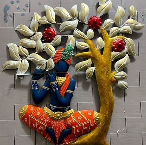 Krishna wall decor with led light